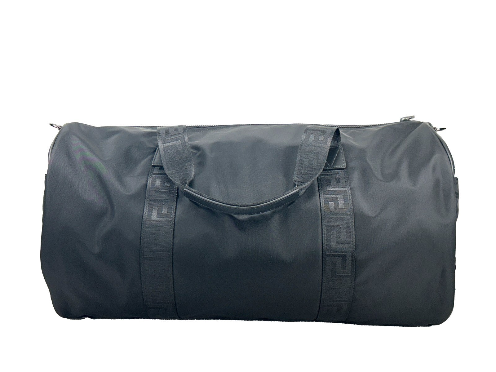 Versace Medusa Large Nylon Duffle Bag - Black