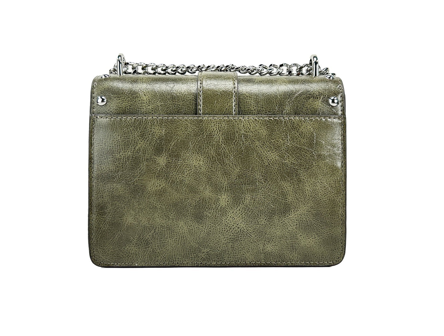 Michael Kors Greenwich Small Flap Shoulder Crossbody Bag - Olive Green