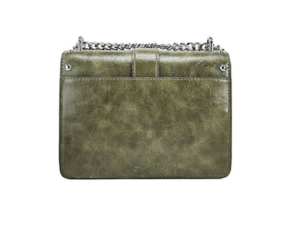 Michael Kors Greenwich Small Flap Shoulder Crossbody Bag - Olive Green