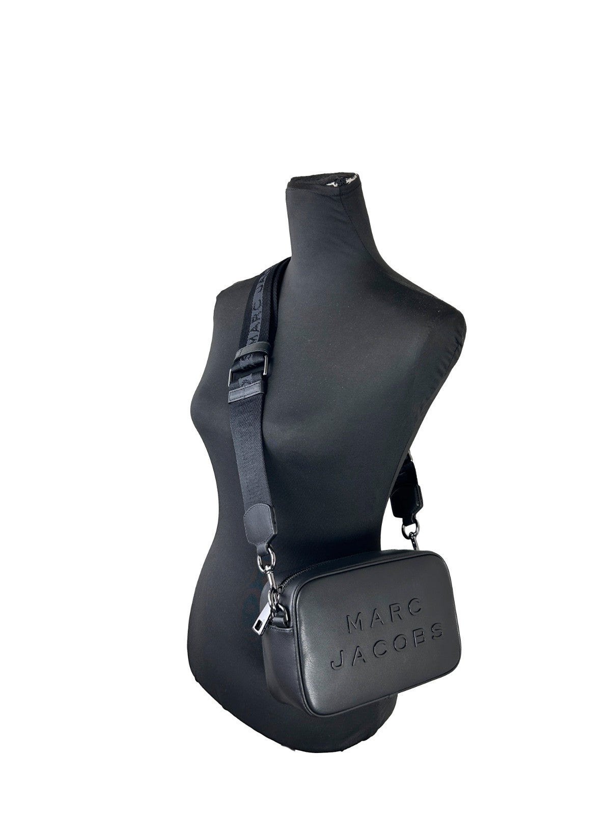 Marc Jacobs Flash Leather Camera Crossbody Bag - Black