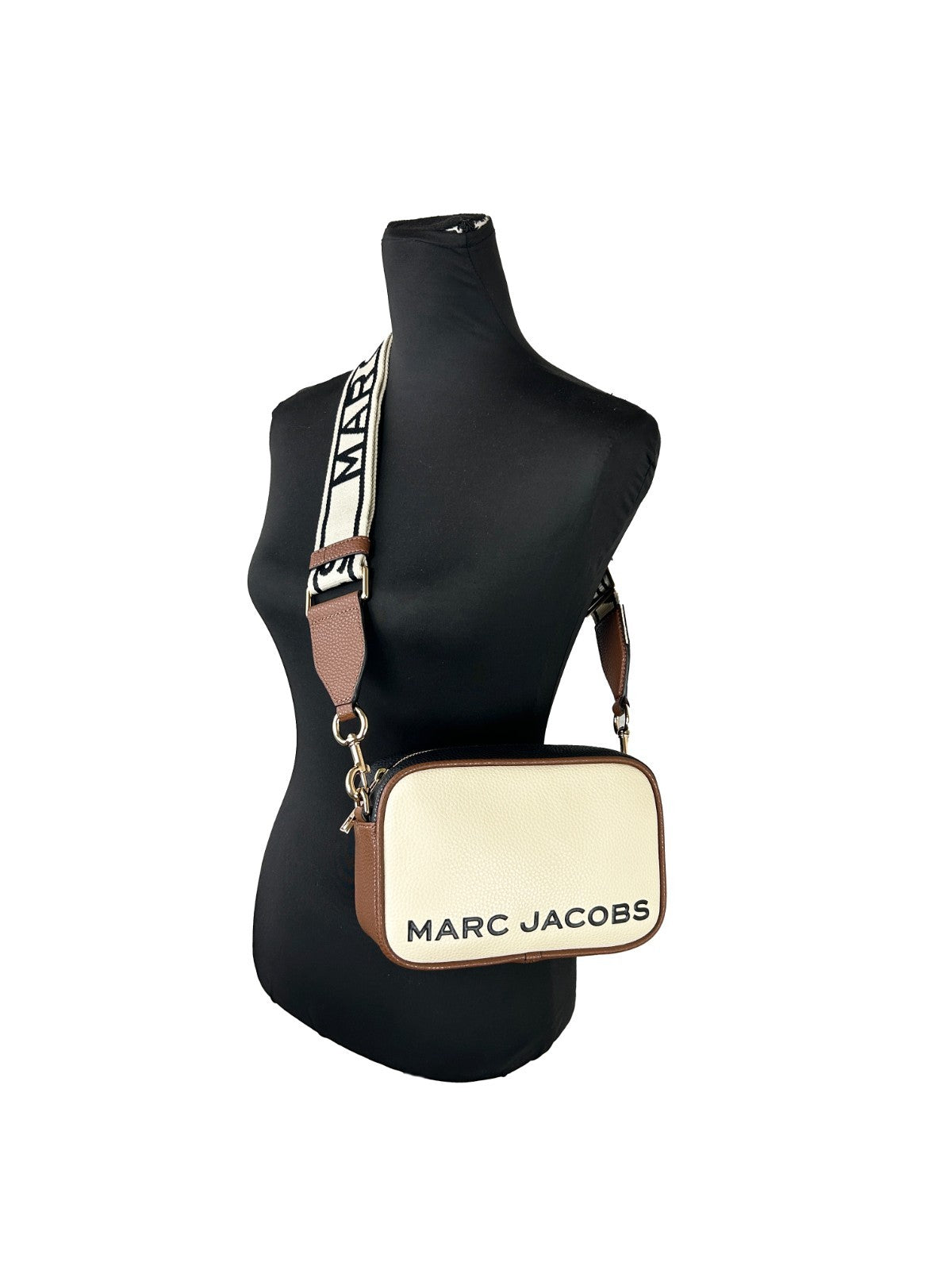 Marc Jacobs Flash Leather Camera Crossbody Bag - Marshmellow