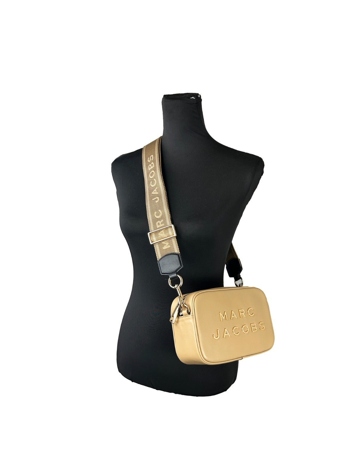 Marc Jacobs Flash Leather Camera Crossbody Bag - Ice Coffee