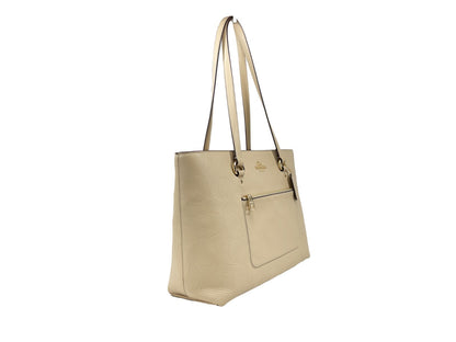 COACH Leather Station Bag Shoulder Tote in Golden Oat