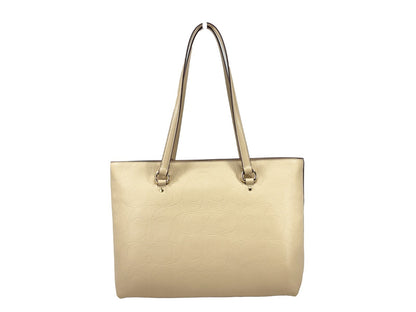 COACH Leather Station Bag Shoulder Tote in Golden Oat