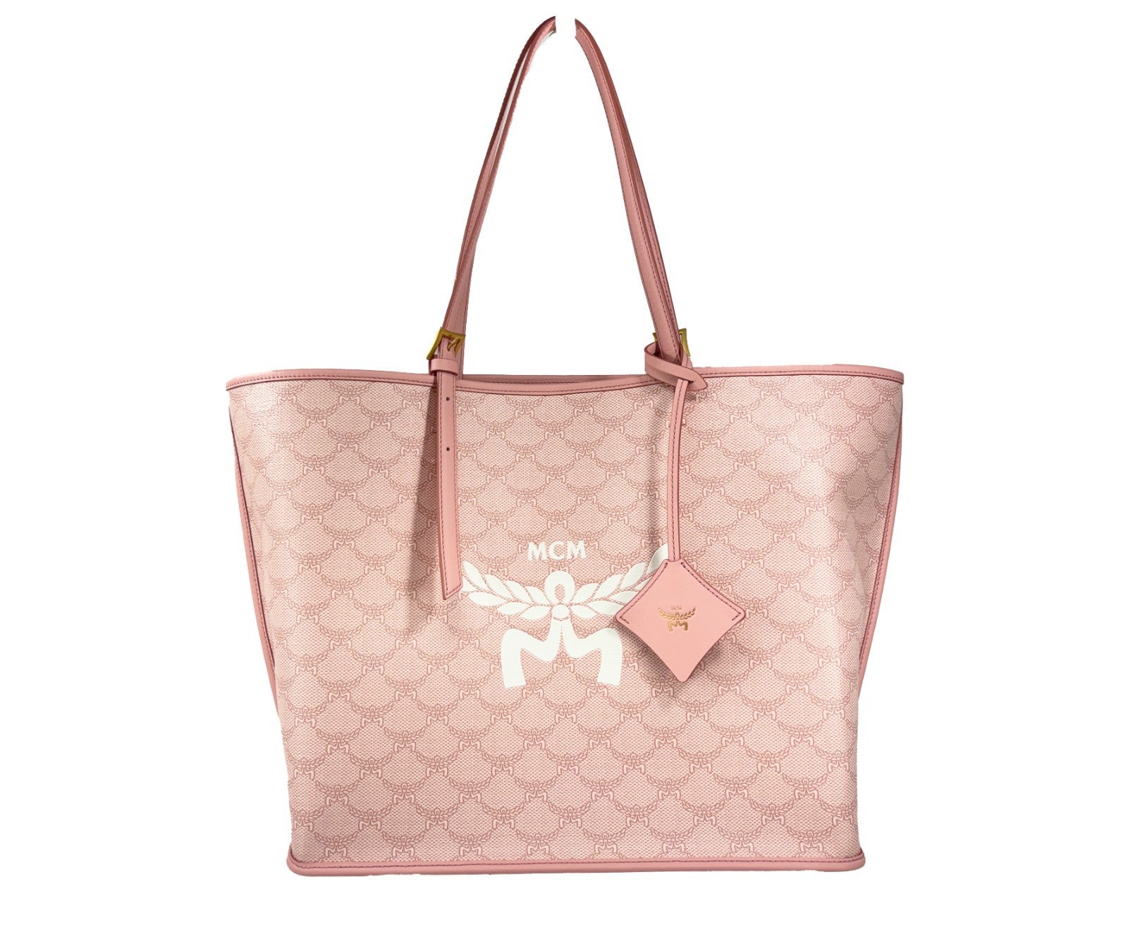 MCM Medium Himmel Shopper - Stylish Pink Tote Bag