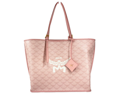 MCM Medium Himmel Shopper - Stylish Pink Tote Bag