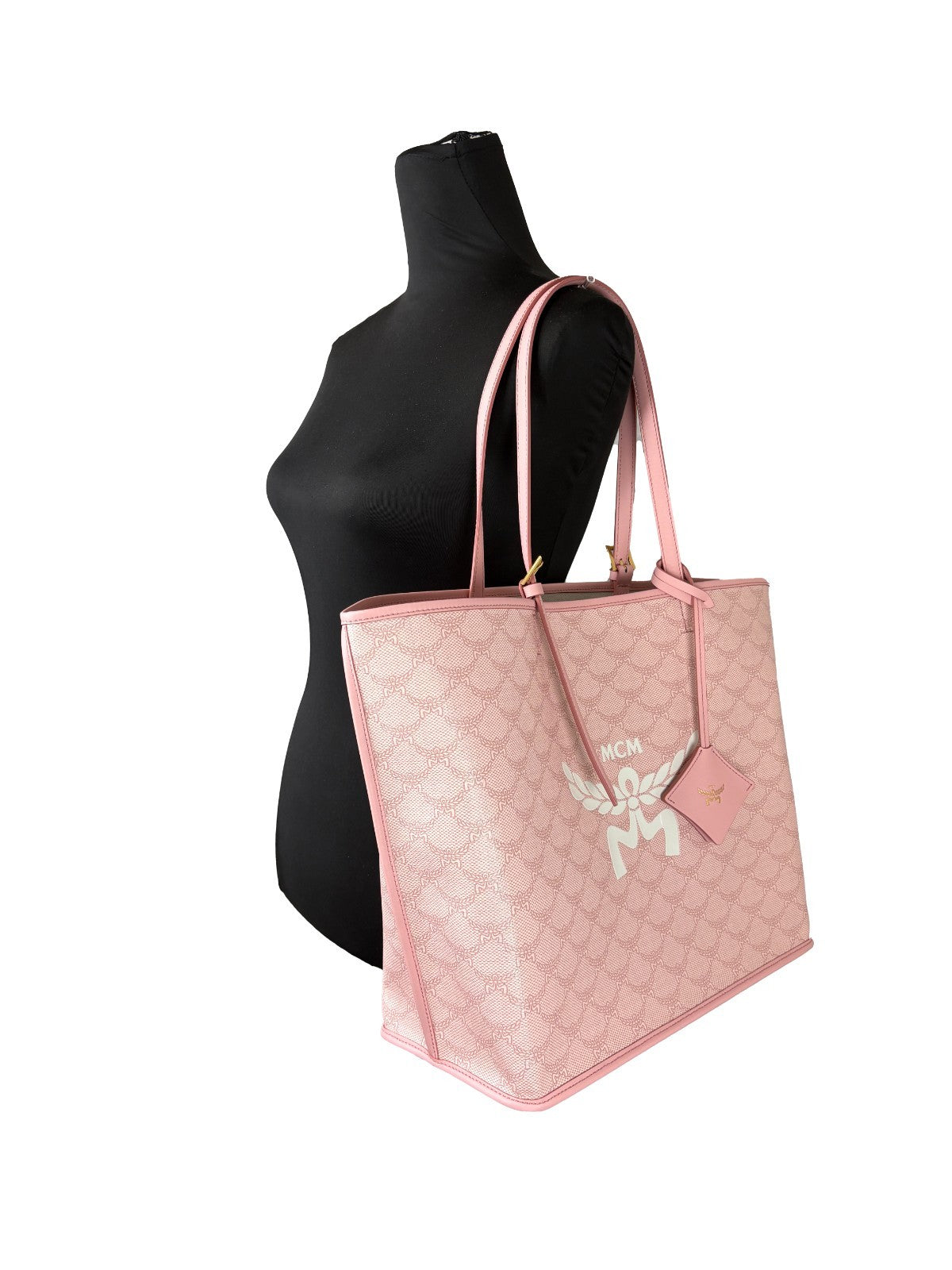 MCM Medium Himmel Shopper - Stylish Pink Tote Bag
