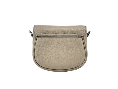 Marc Jacobs Leather Saddle Crossbody Bag - Cement