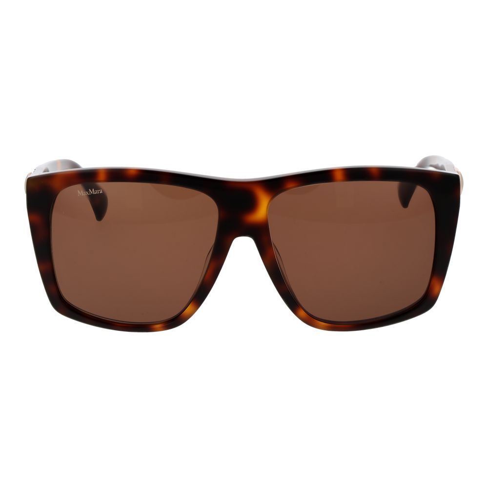 Max Mara Women’s Sunglasses – Brown Square Frame, Brown Lenses