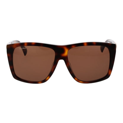Max Mara Women’s Sunglasses – Brown Square Frame, Brown Lenses