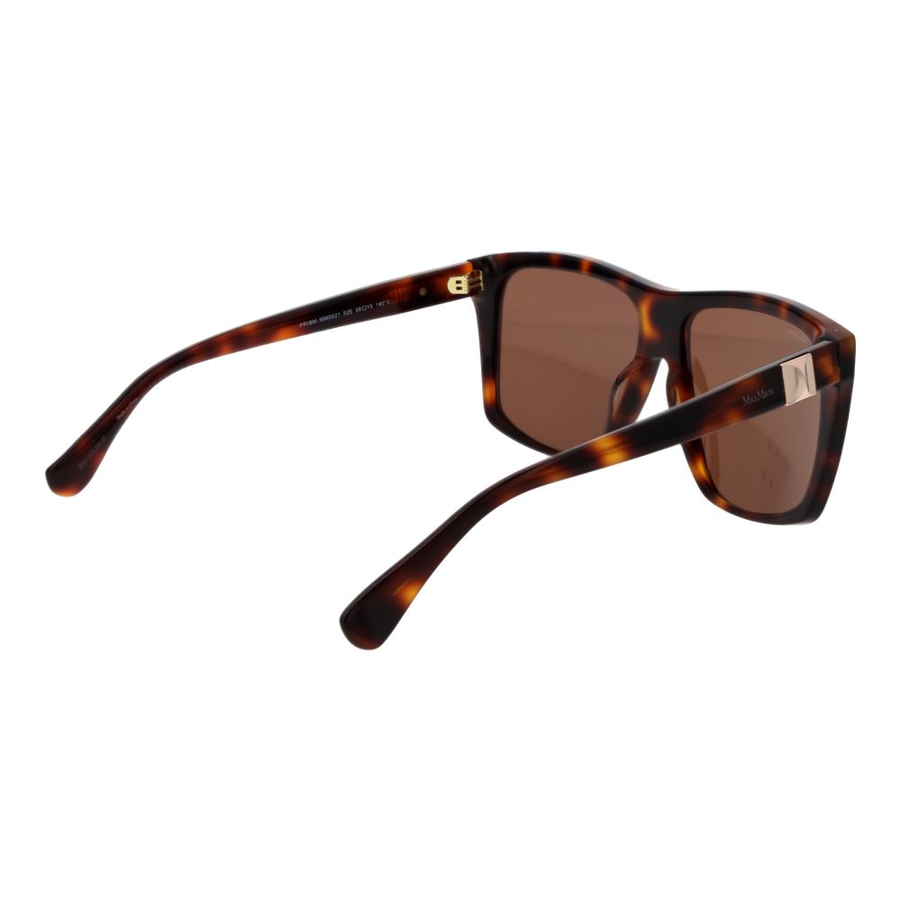 Max Mara Women’s Sunglasses – Brown Square Frame, Brown Lenses