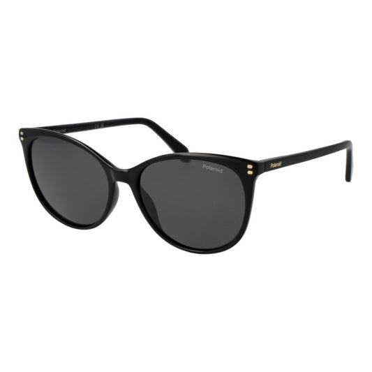 Polaroid Women’s Sunglasses – Black Cat Eye Frame, Grey Polarized Lenses