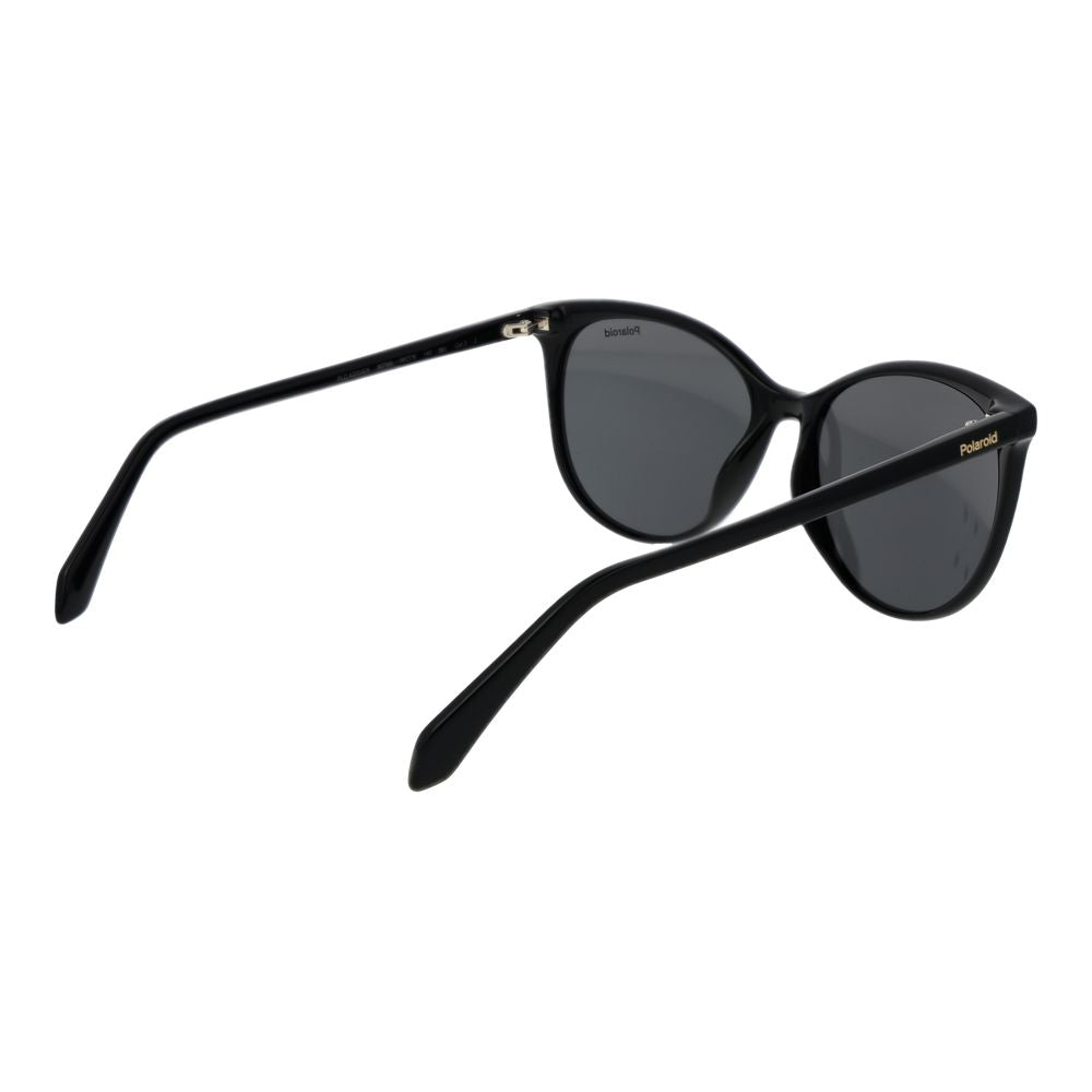 Polaroid Women’s Sunglasses – Black Cat Eye Frame, Grey Polarized Lenses