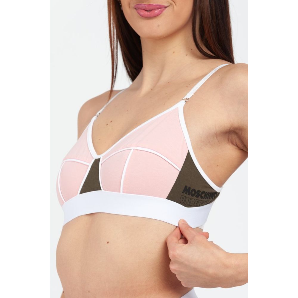 Moschino Pink Cotton Bra