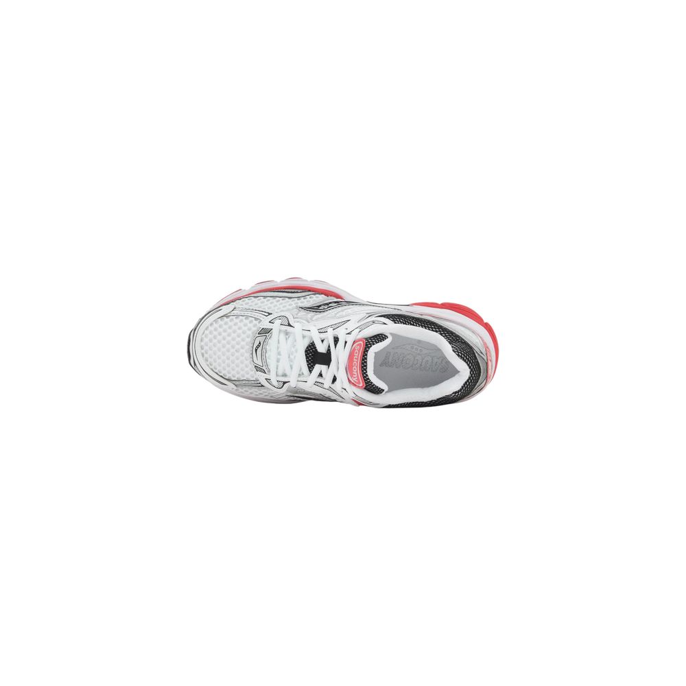 Saucony Progrid Omni 9 Running Shoes in White & Red