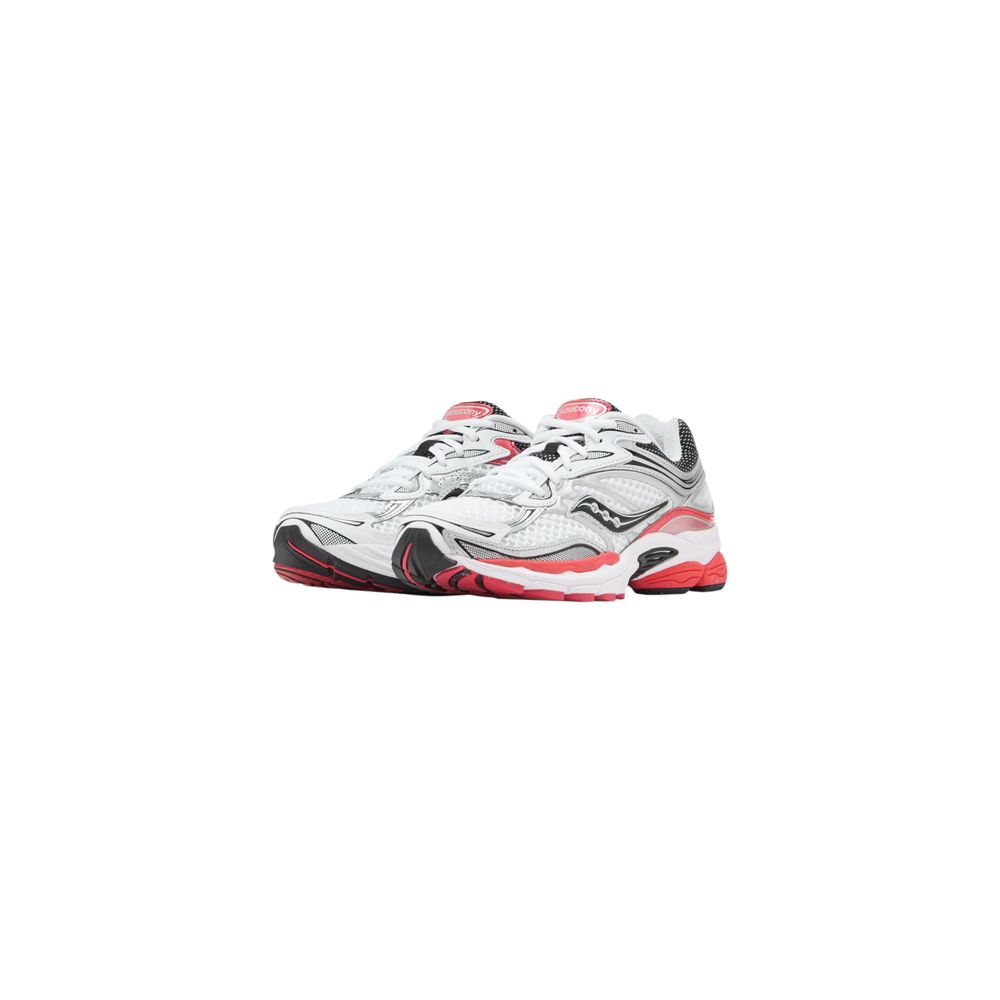 Saucony Progrid Omni 9 Running Shoes in White & Red