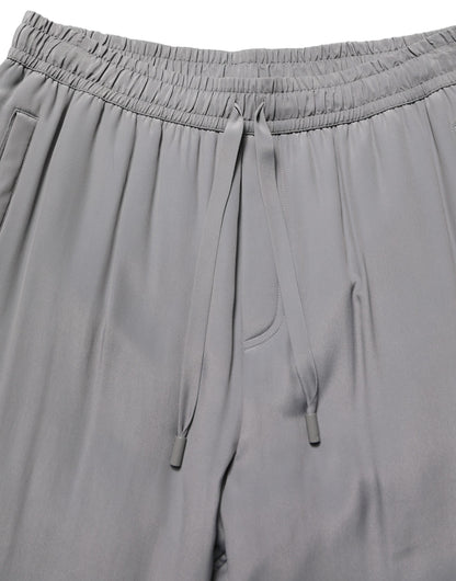 Dolce & Gabbana Gray Cotton Jogger Sweatpants
