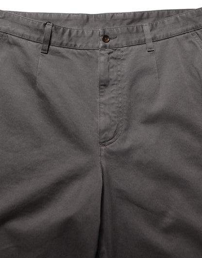 Dolce & Gabbana Dark Gray MidWaist Straight Men Trouser Pants
