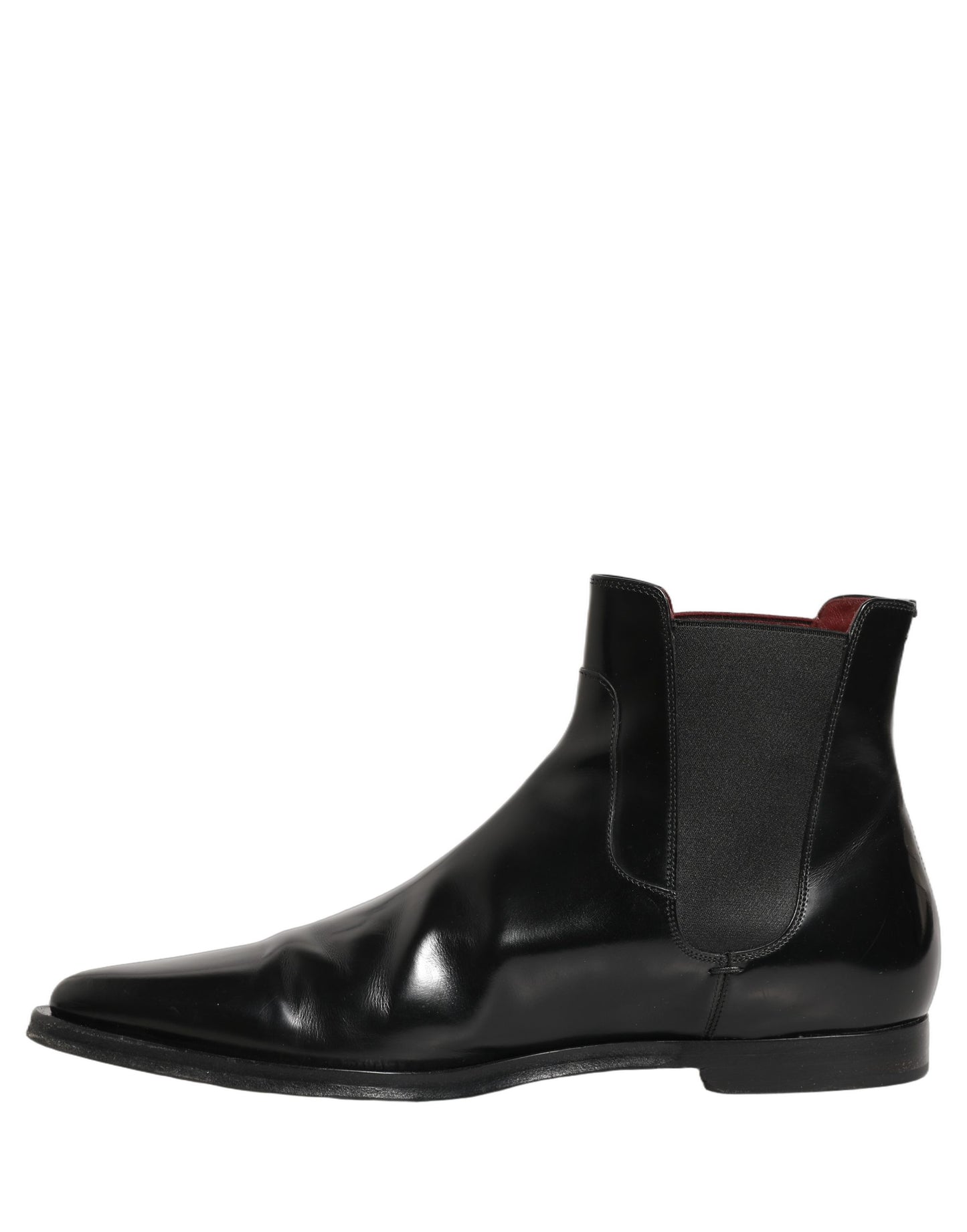 Dolce & Gabbana Black Chelsea Slip On Men Ankle Boots Shoes