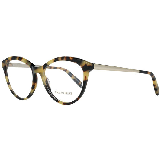 Emilio Pucci Women's Optical Glasses – Brown Metal Frame, 53mm