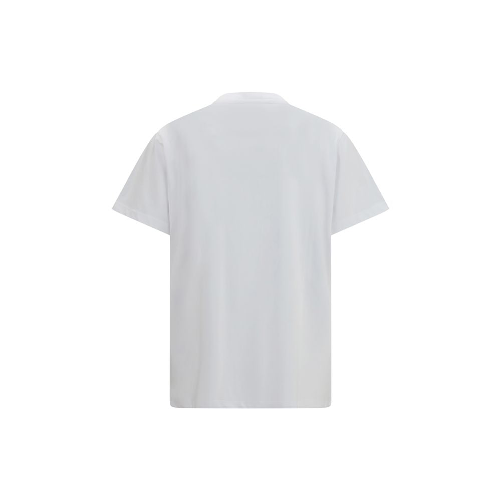 Ganni White Have a Nice Day Cherry T-shirt Cotton