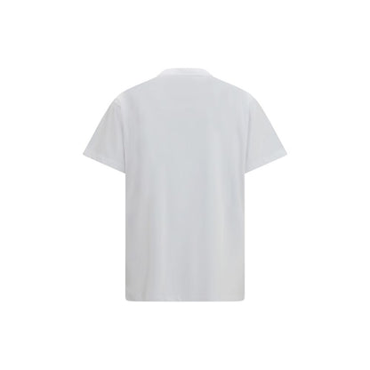Ganni White Have a Nice Day Cherry T-shirt Cotton