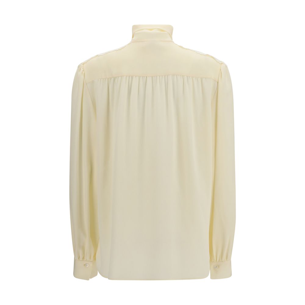 Chloé Beige Pussy Bow Blouse