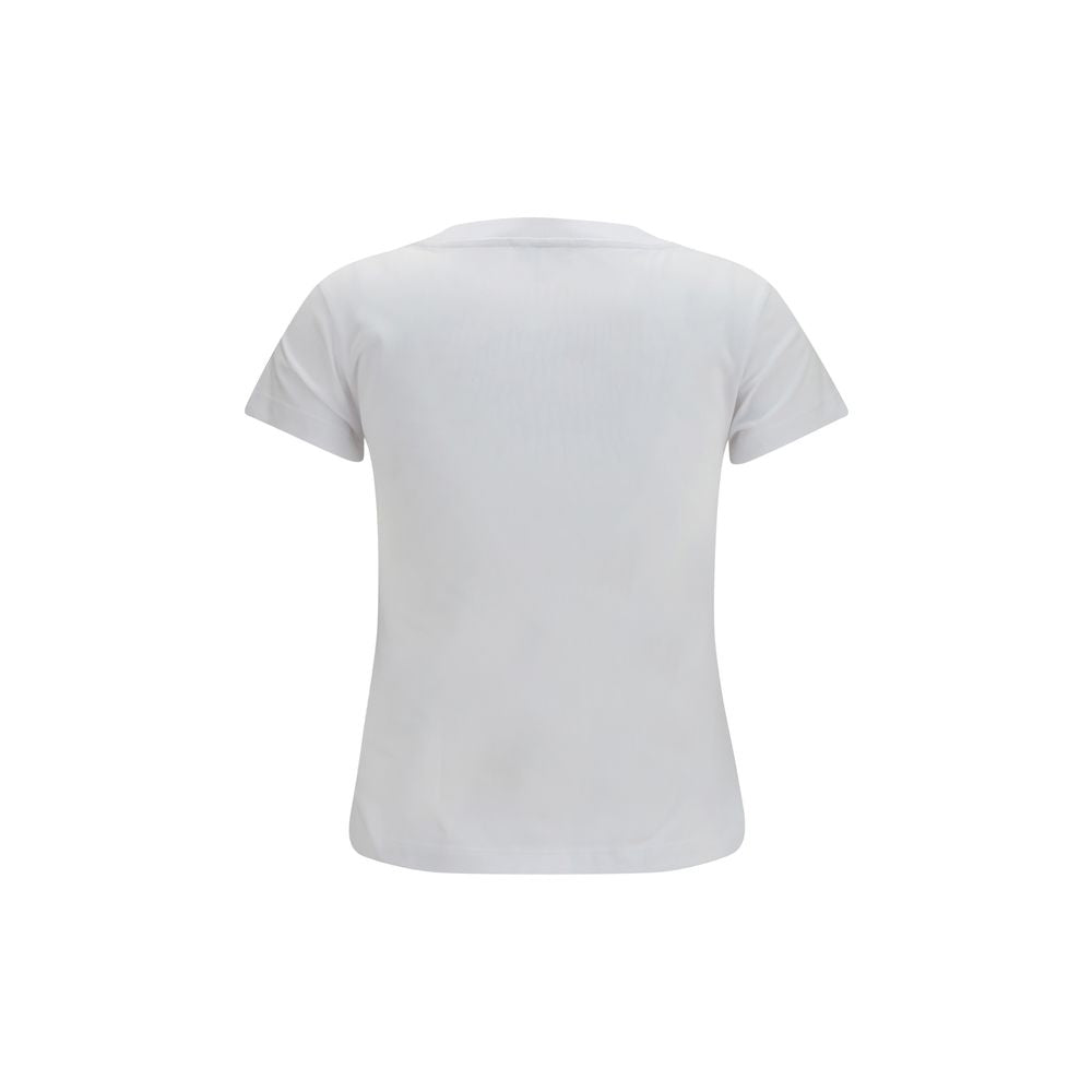 Ganni White Cotton Baby Tiger Have a Nice Day T-Shirt