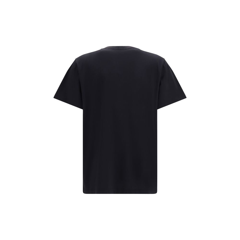 Ganni Black Cotton Strawberry & Egg Have a Nice Day T-Shirt