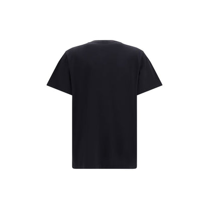 Ganni Black Cotton Strawberry & Egg Have a Nice Day T-Shirt