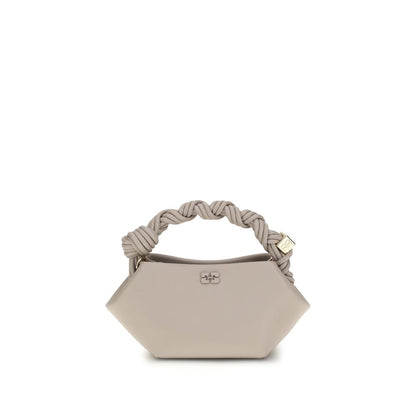 Ganni Gray Recycled Leather Bou Mini Handbag