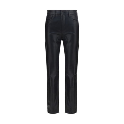 L'Agence Marguerite Black Leather Pants