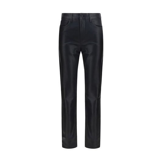 L'Agence Marguerite Black Leather Pants