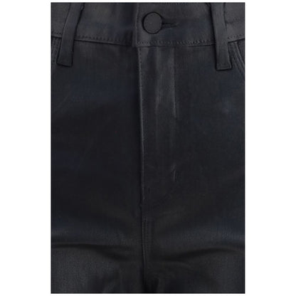 L'Agence Marguerite Black Leather Pants