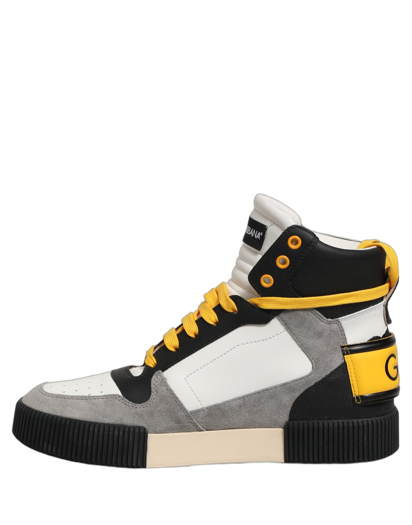 Dolce & Gabbana Multicolor Leather High Top Sneakers