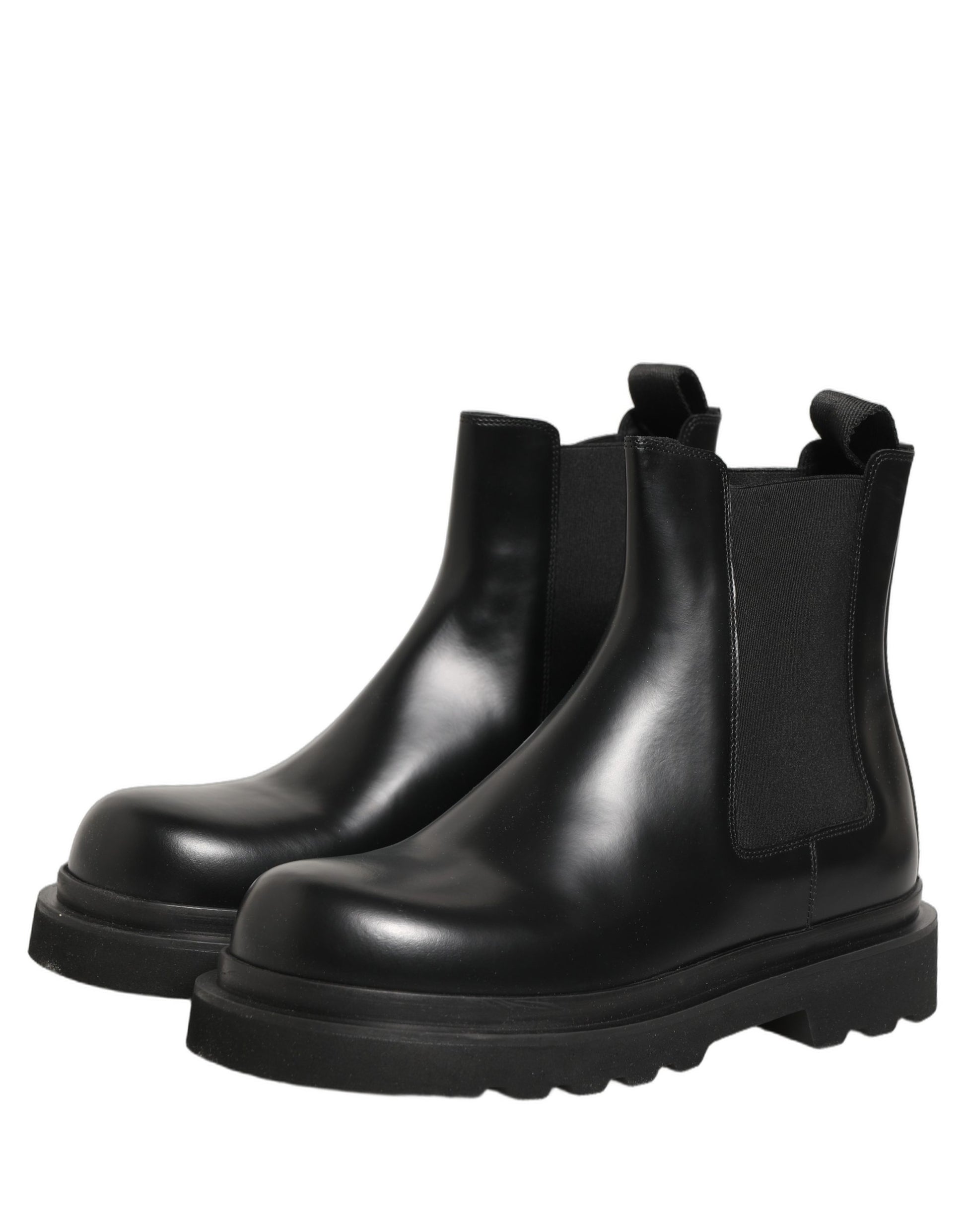 Dolce & Gabbana Black Chelsea Boots for Men