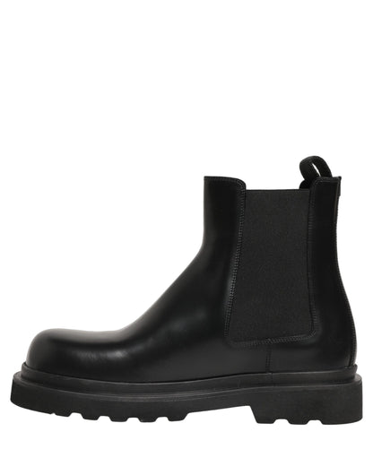 Dolce & Gabbana Black Chelsea Boots for Men