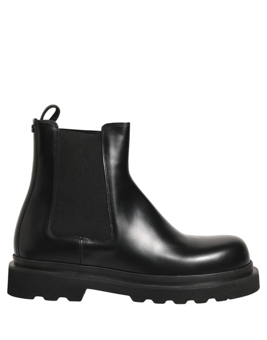 Dolce & Gabbana Black Chelsea Boots for Men