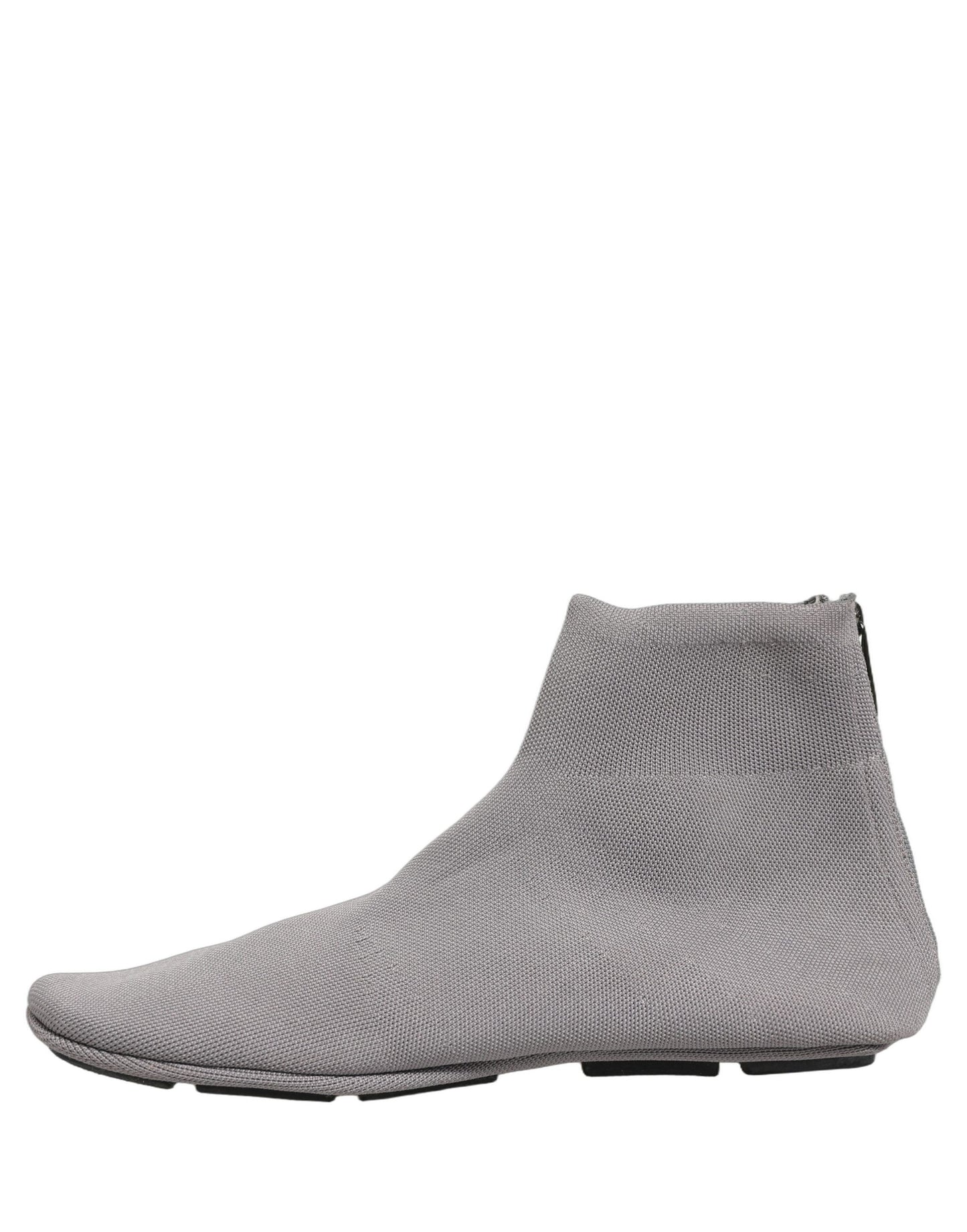 Dolce & Gabbana Gray Stretch Mesh Men Ankle Boots