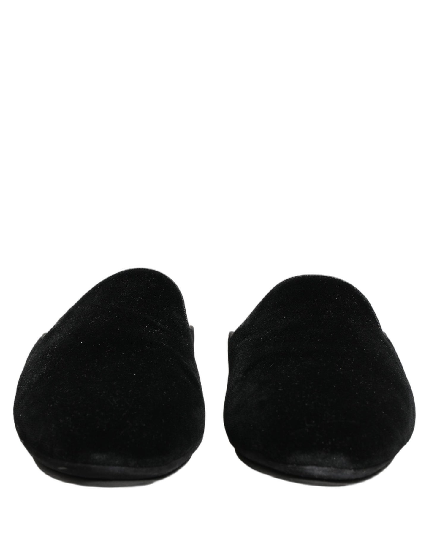 Dolce & Gabbana Black Suede Slides - Luxurious Comfort for the Modern Man