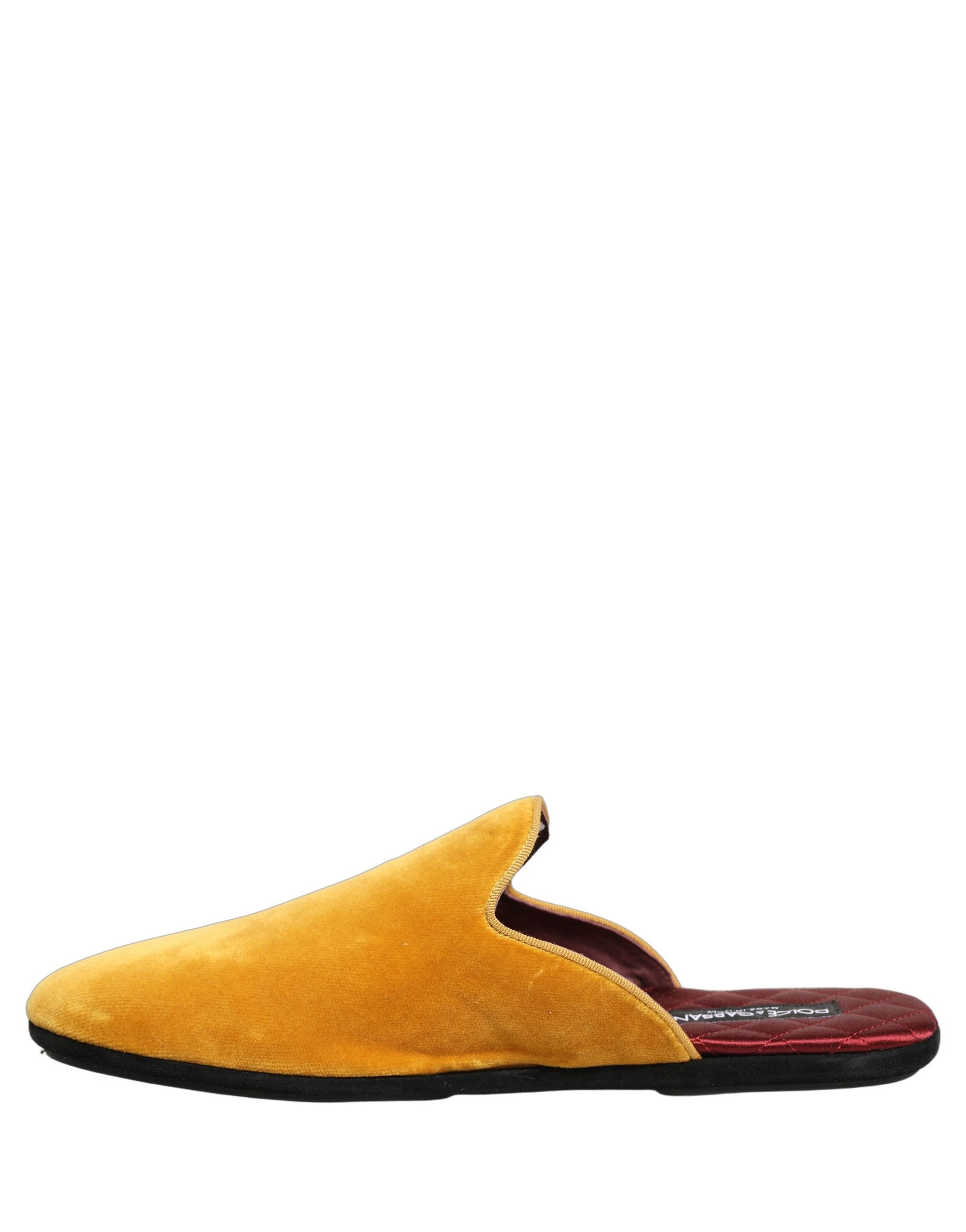 Dolce & Gabbana Yellow Suede Slides - Elegance Meets Comfort