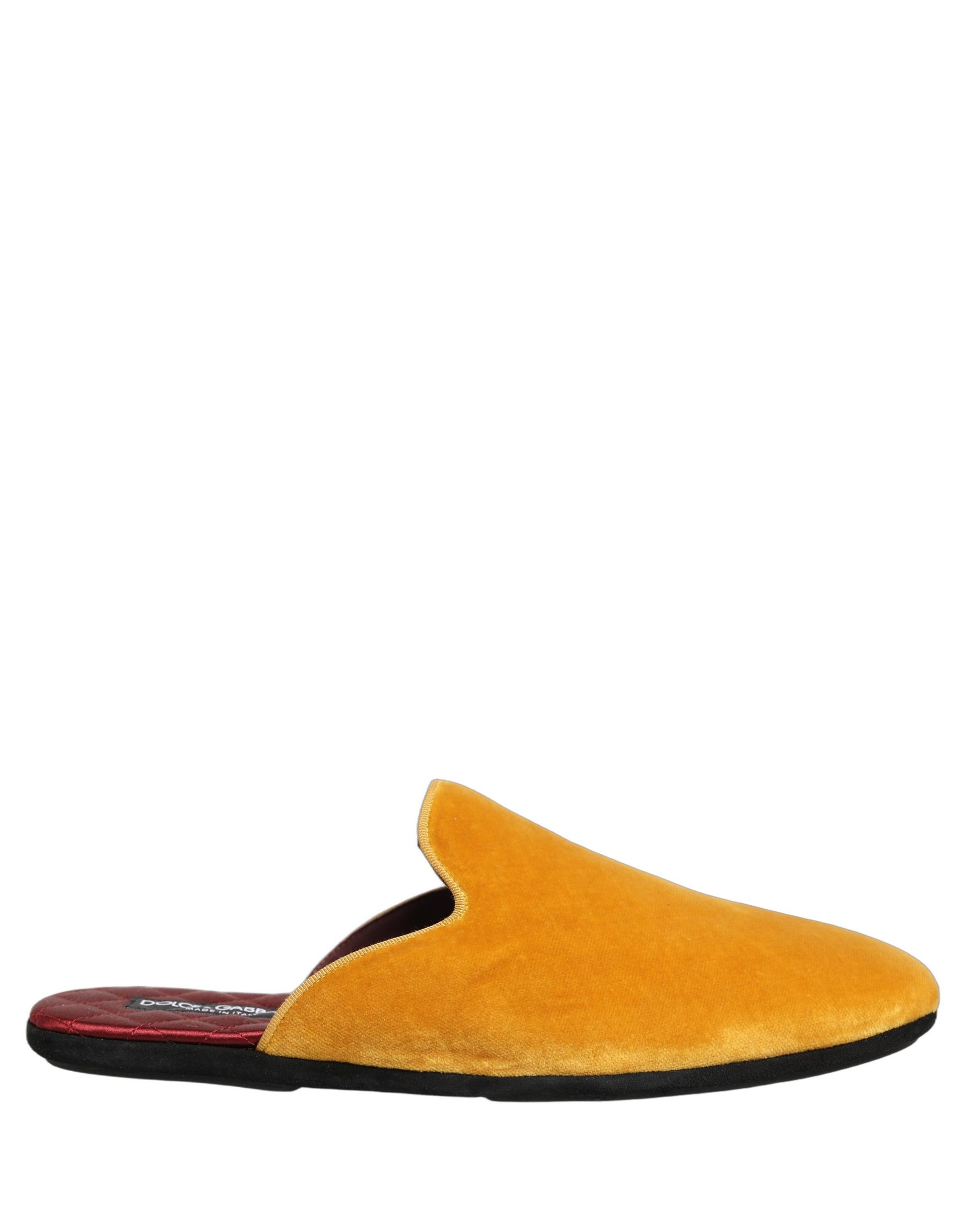 Dolce & Gabbana Yellow Suede Slides - Elegance Meets Comfort