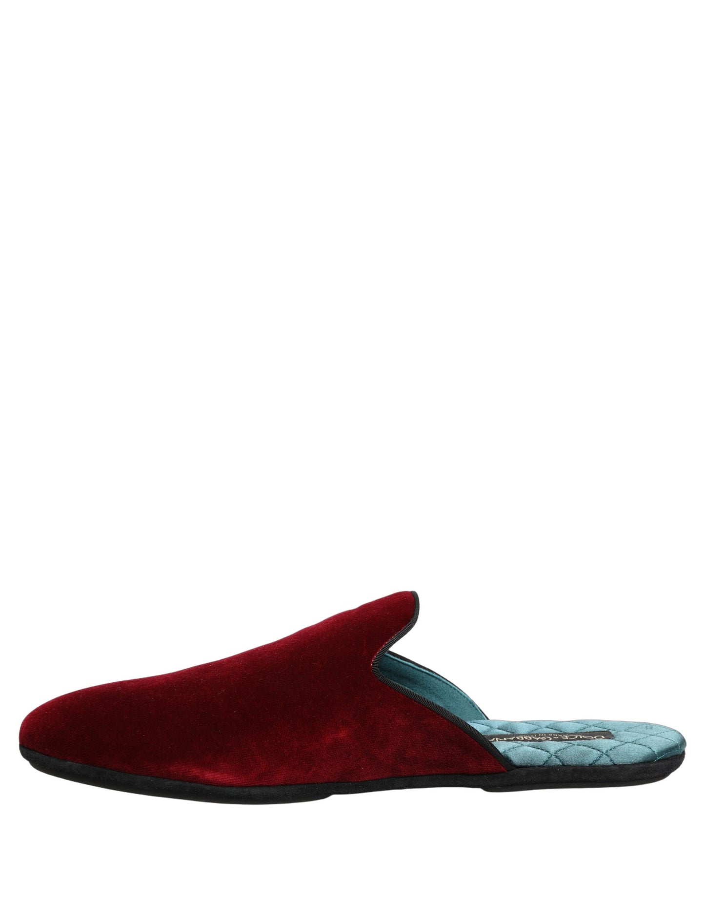 Dolce & Gabbana Red Suede Slides - Luxurious Flat Slippers for Men