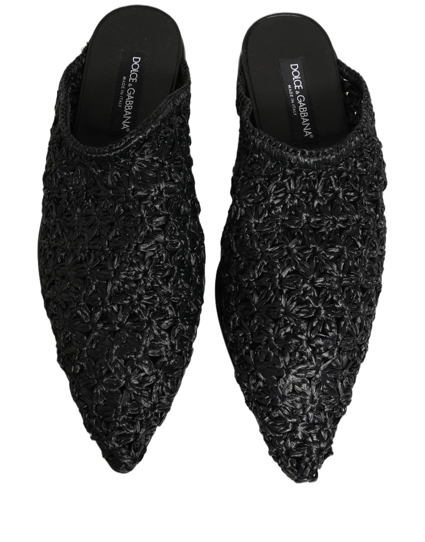 Dolce & Gabbana Black Mules: Luxurious Italian Slides for Men
