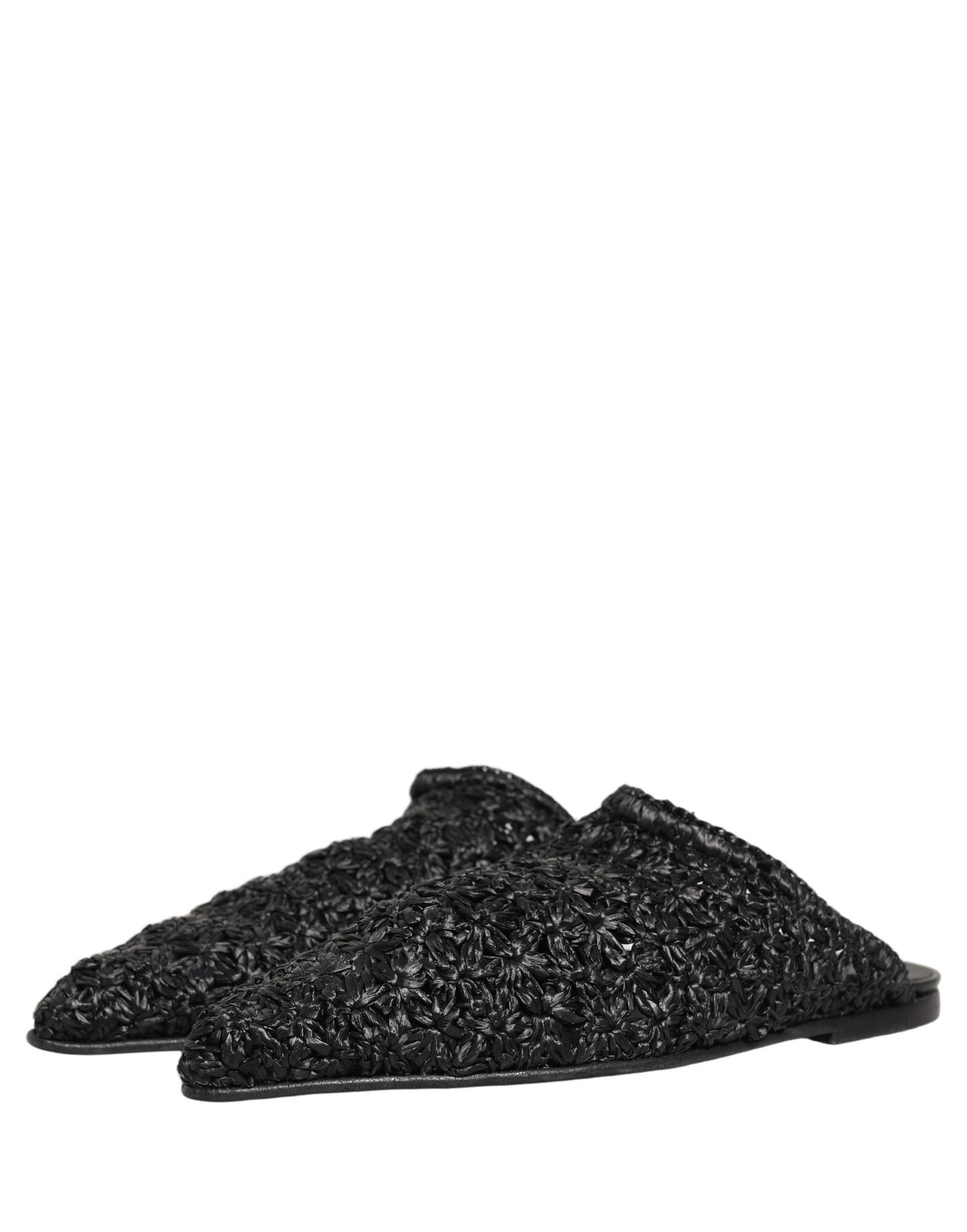 Dolce & Gabbana Black Mules: Luxurious Italian Slides for Men