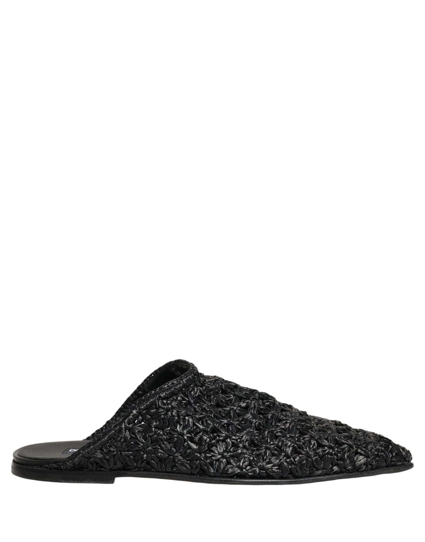 Dolce & Gabbana Black Mules: Luxurious Italian Slides for Men