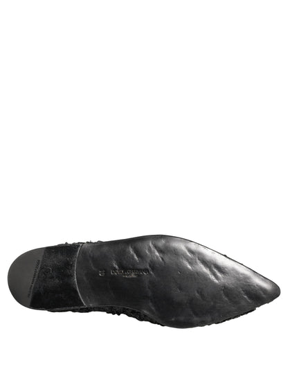 Dolce & Gabbana Black Mules: Luxurious Italian Slides for Men