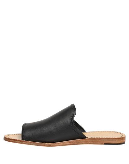 Dolce & Gabbana Brown Leather Slides for Men - Luxury Casual Footwear