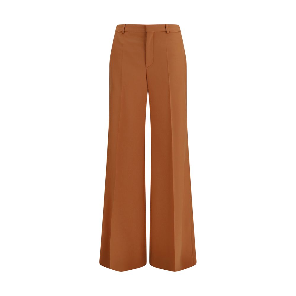 Chloé Orange High Waisted Flared Pants