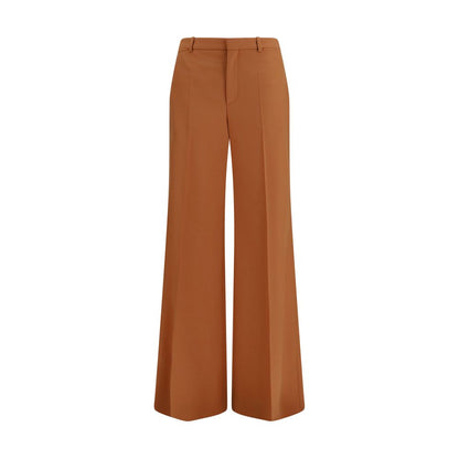 Chloé Orange High Waisted Flared Pants